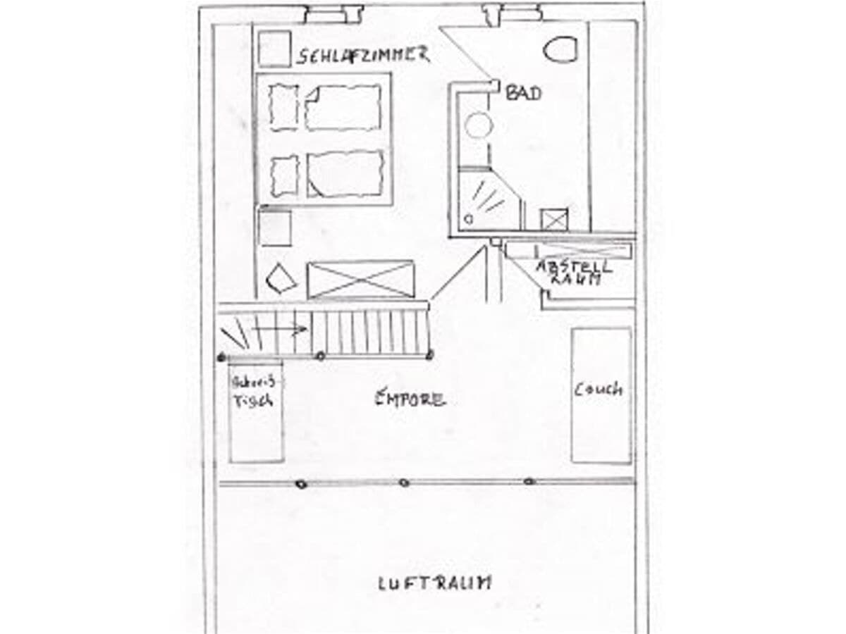 Grundriss des Obergeschosses